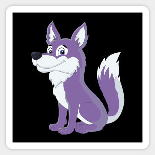 Cartoon Wolf Classic Sticker